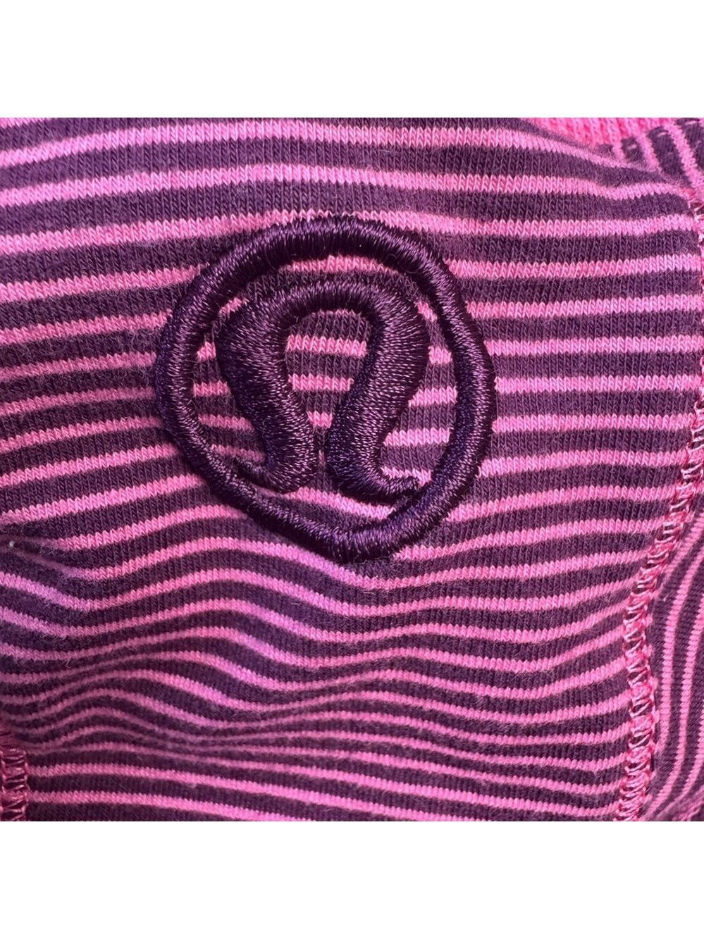 Lululemon Bliss Break Hoodie Wagon Stripe Plum Afterglo / Plum / Afterglo Size 8 - Picture 5 of 9